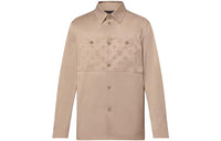 LOUIS VUITTON Flocked Casual Cotton Overshirt