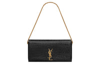 SAINT LAURENT KATE Cow Leather Handbag Shoulder Bag Women's Black