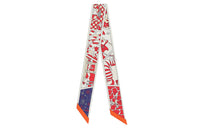 HERMES Silk Scarves Women's Red