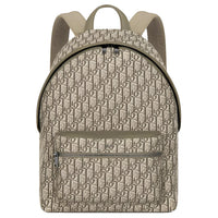 DIOR Jacquard Backpack Men's Khaki