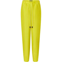 LOUIS VUITTON Chartreuse Silk Pajama Pants