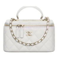 CHANEL Lambskin Shoulder Bag Crossbody Bag Handbag Women's Light Gray