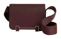 HERMES Geta Mysore Goat Skin Crossbody Bag, Shoulder Bag Women's