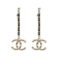 CHANEL Gold-Plated Earrings Women's Gold