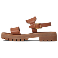 CELINE Clea Triomphe Beach Sandals Women's Brown