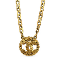 CHANEL 1984 Medallion Pendant Necklace