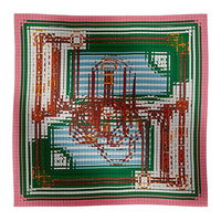 HERMES Mulberry Silk Cashmere Shawls Women's Multicolor