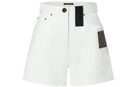 LOUIS VUITTON Denim Shorts Women's White