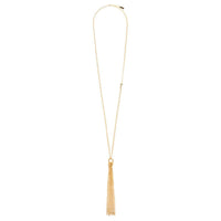 SAINT LAURENT Cassandre Tassel Necklace