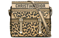 DIOR DiorCamp ABS Messenger Bag Shoulder Bag Women's Leopard Print