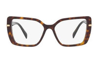 PRADA Metal Acetyl Irregular Shape Eyeglass Frames Women's Tortoiseshell