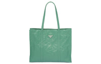 PRADA Nappa Leather Tote Bag Shopping Bag Handbag Large Size Women's Sage Green