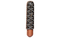 GOYARD Churchill Canvas With Leather Cigar Box Accessories Unisex Tan