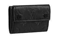 LOUIS VUITTON Discovery Leather Wallet Men's Black