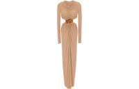 SAINT LAURENT Long-Sleeved Dresses Women's Nude