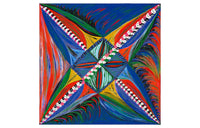 HERMES Silk Scarves Women's Blue