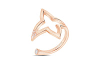 LOUIS VUITTON Ombre Blossom Open Ring Pink Gold And Diamonds