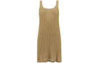 PRADA Sleeveless V Neck Midi Dress