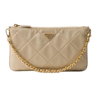 PRADA Fabric Handbag, Shoulder Bag Regular Women's Sandy Beige