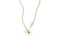 CHANEL Metal Resin Rhinestones Necklaces Women's Gold