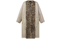 LOUIS VUITTON Faux Fur Detail Quilted Coat