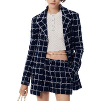 CHANEL 24 New Spring And Summer Arrivals Jackets Coats Women's Marine Blue