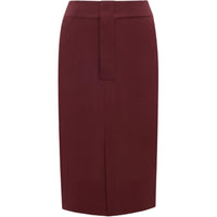 SAINT LAURENT Silk Crepe Pencil Skirt