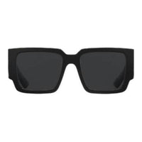 PRADA Acetate Enamel Square Sunglasses Unisex Black