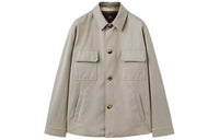 Loro Piana Sanda Overshirt Jackets & Coats Men's Gray Green