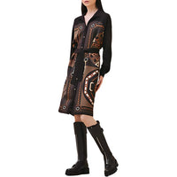 HERMES Long-Sleeved Dresses Women's Brown