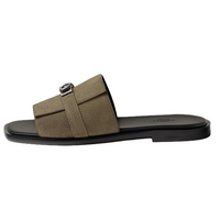 HERMES Gabriella Slide Slippers Men's Umber