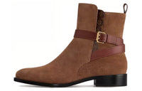 LOUIS VUITTON Bootsy Ankle Boots Women's Cognac Brown