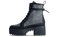 LOUIS VUITTON Laureate Ankle Boots 5cm Women's Black