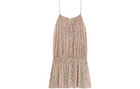CELINE Gathered Mini Dress In Silk Georgette