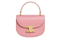 CELINE Triomphe Arc De Triomphe Cow Leather Shoulder Bag, Crossbody Bag, Handbag Mini Women's Rose