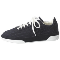 CHANEL Low-Top Skateboard Shoes Women's Marine Blue