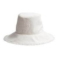 PRADA Fabric Bucket Hats Women's White