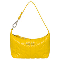 MIU MIU Maritime Leather Shoulder Bag Handbag Shoulder Bag Women's Yellow