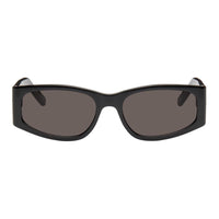 SAINT LAURENT Acetate Irregular Shape Sunglasses Men's Black