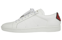 SAINT LAURENT Low Top Stylish Skateboarding Shoes Men's White