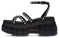 MIU MIU Strap Sandals Women's Black