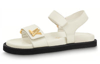 LOUIS VUITTON LV Sunset Beach Sandals Women's White