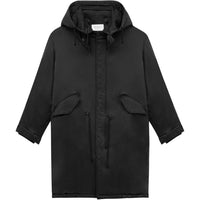 SAINT LAURENT Parka Coat Men's Black