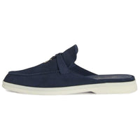 Loro Piana Rubber Sole Odor Resistant Quick Dry Closed Toe Slippers Women's Blue
