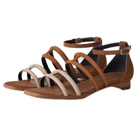 HERMES Graziella Strap Sandals Women's Brown