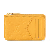LOUIS VUITTON Monogram Empreinte Leather Coin Purses Card Holders Women's Baby Yellow