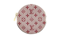 LOUIS VUITTON COIN Monogram Canvas Wallet Mini Women's Cherry Red