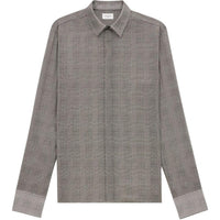SAINT LAURENT Checked Button Up Shirt