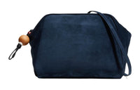 Loro Piana Suede Clutch Large Size Women's Marine Blue