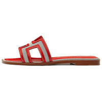 HERMES OranOran Slide Slippers Women's Red